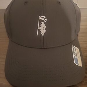 Dark Gray Cap with Embroidered Design